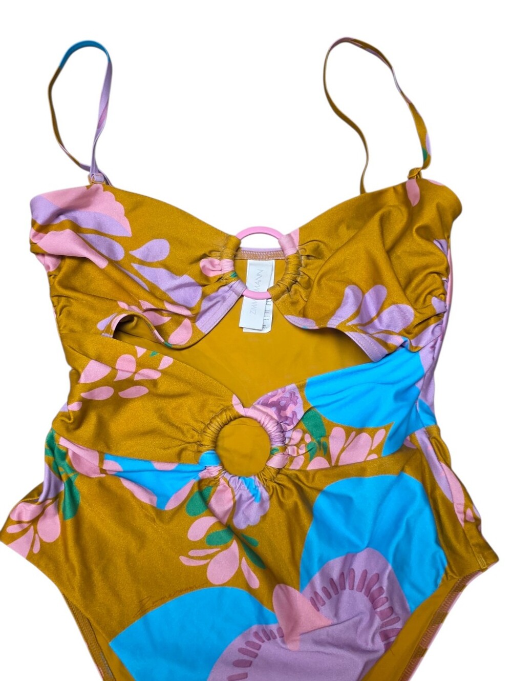 ZIMMERMAN TEDDY DOUBLE RING ONE PIECE SWIMSUIT US 8-10 - Picture 8 of 11